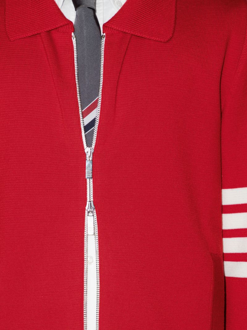 4-bar Stripe Merino Knitted Bomber Jacket