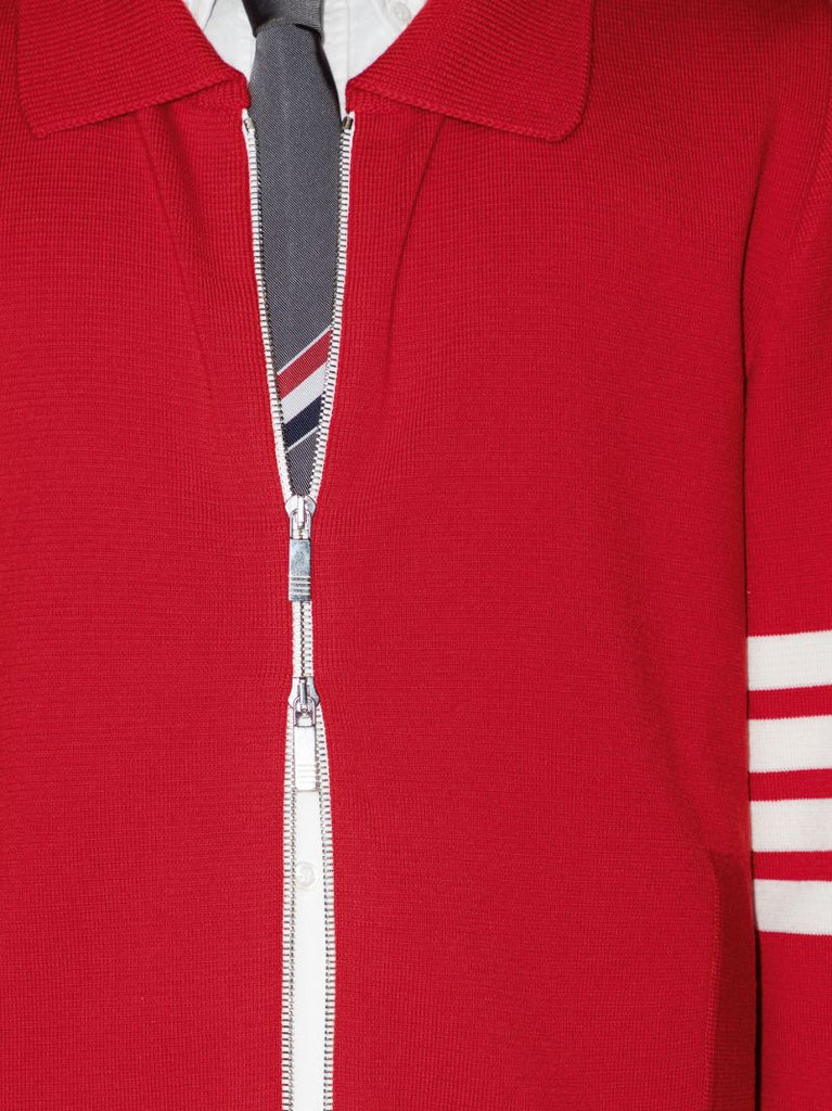 4-bar Stripe Merino Knitted Bomber Jacket