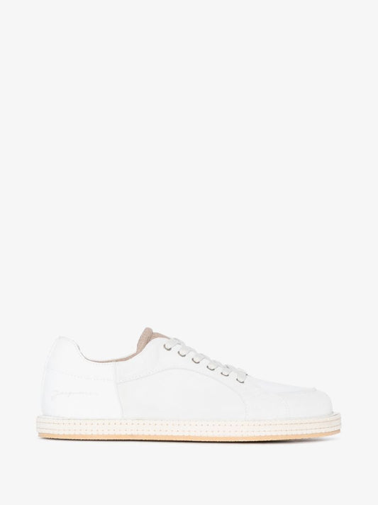 White Les Chaussures BlÃ_x0083_Â© Panelled Sneakers