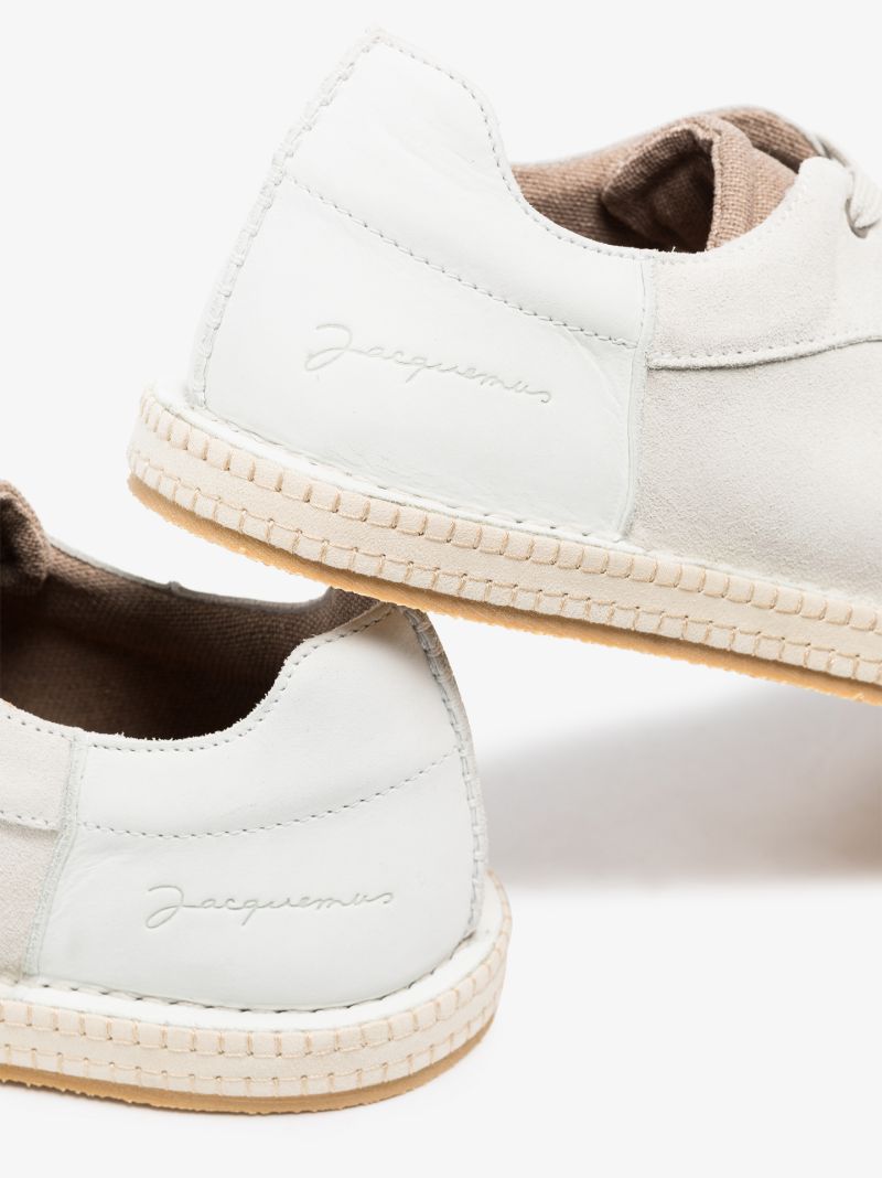White Les Chaussures BlÃ_x0083_Â© Panelled Sneakers