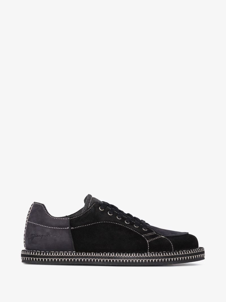 Black Les Chaussures BlÃ_x0083_Â© Panelled Sneakers