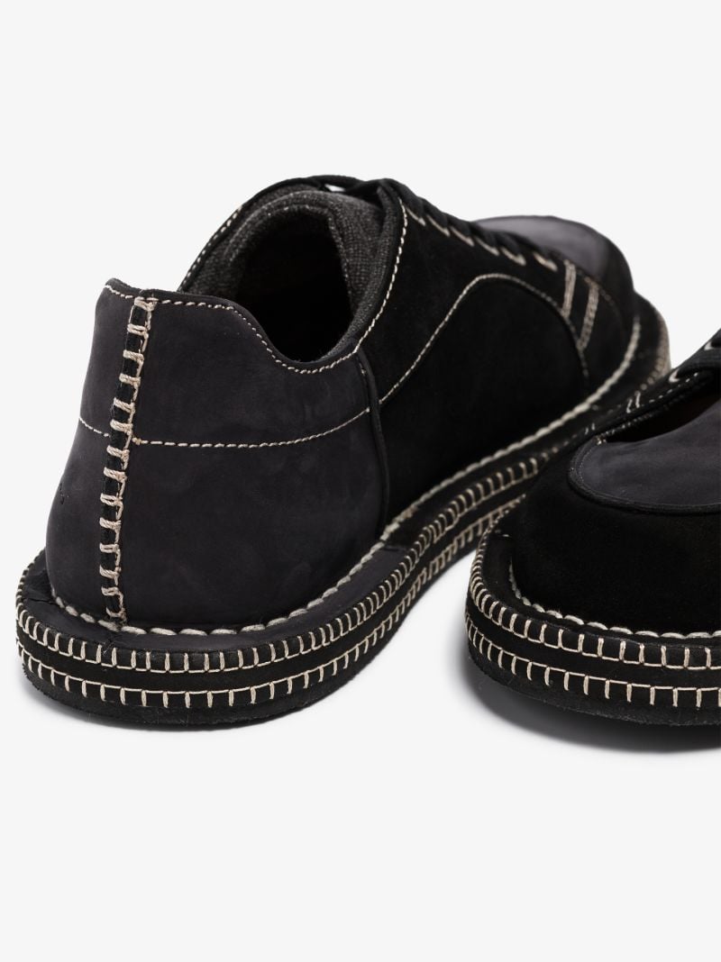 Black Les Chaussures BlÃ_x0083_Â© Panelled Sneakers