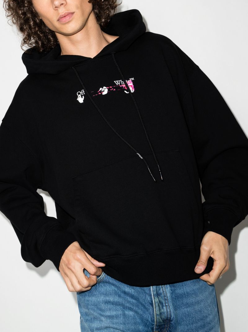 Acrylic Arrows Cotton Hoodie