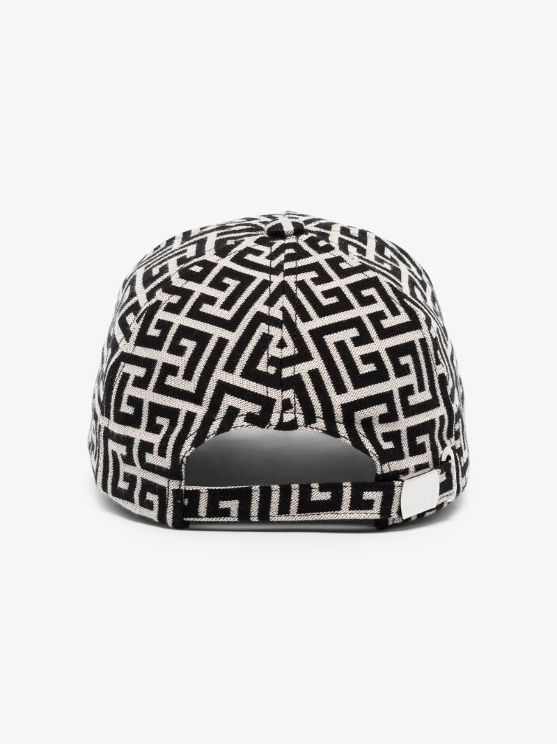 Neutral Monogram Print Baseball Cap