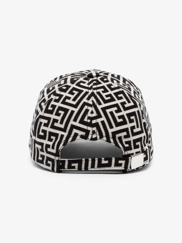 Neutral Monogram Print Baseball Cap