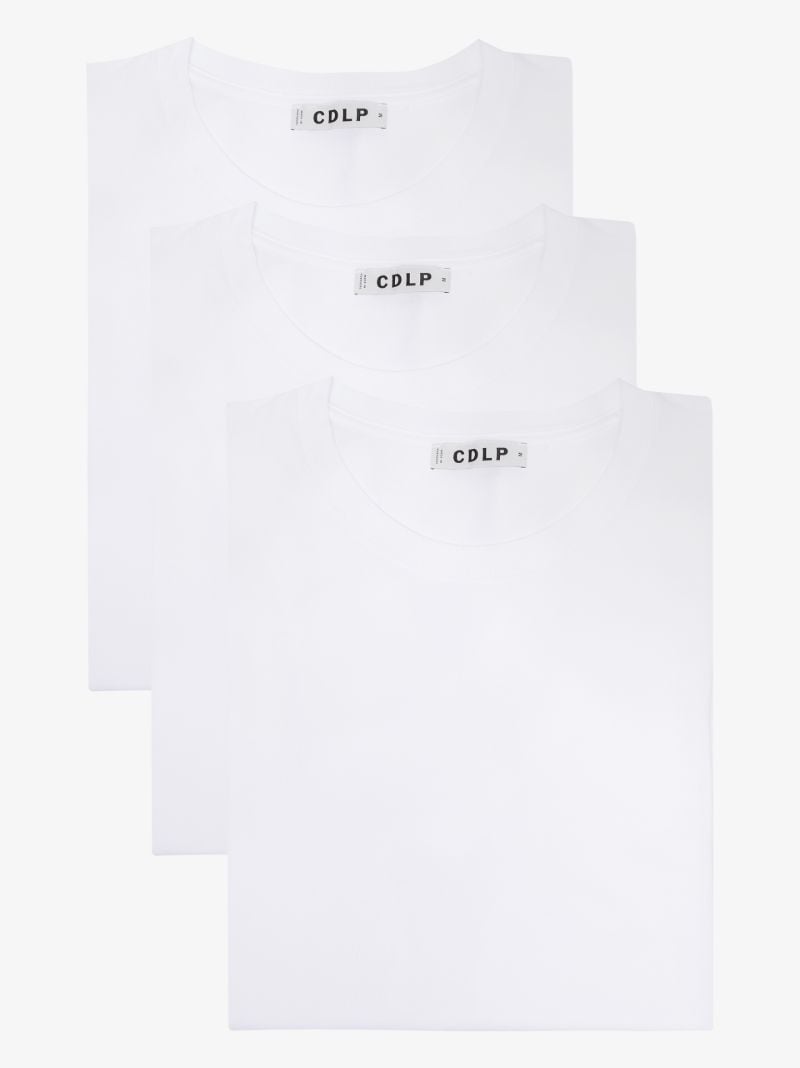 White Crew Neck T-shirt Set of 3