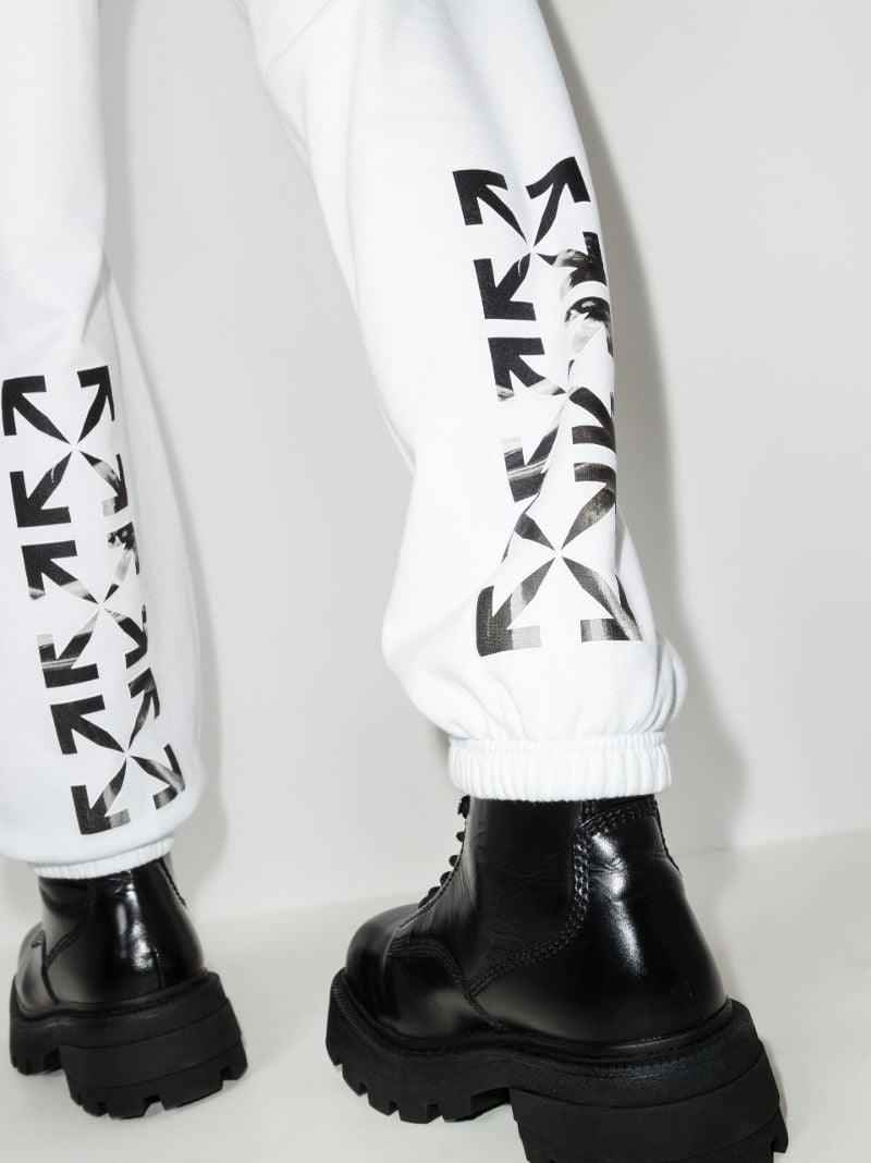 Arrows Print Cotton Sweatpants