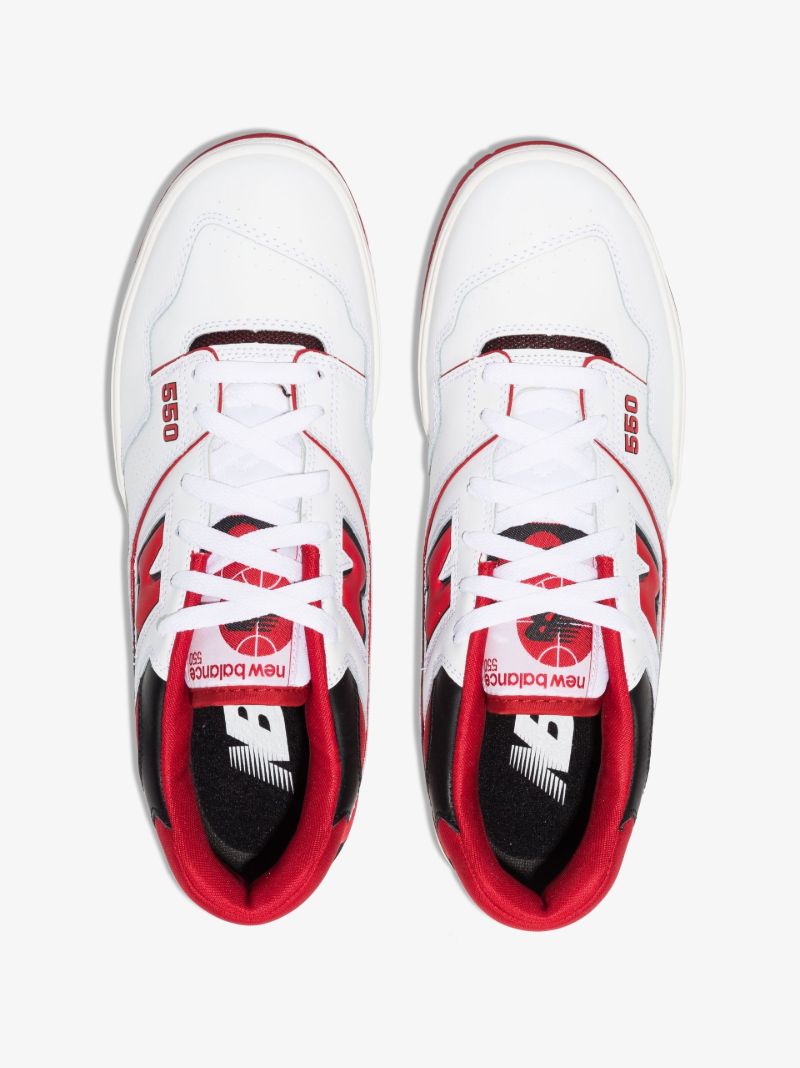 White 550 Low-top Leather Sneakers