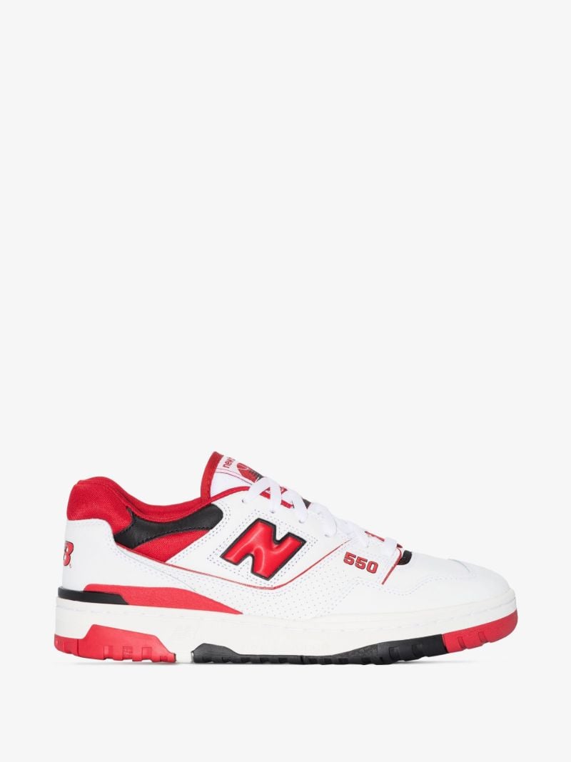 White 550 Low-top Leather Sneakers