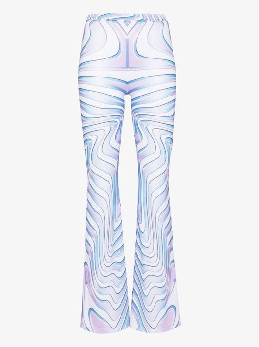 Contender Patterned Flared Trousers