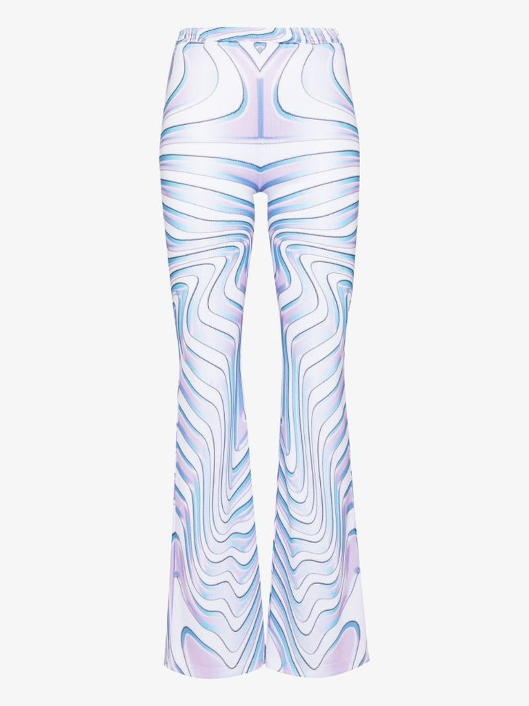 Contender Patterned Flared Trousers