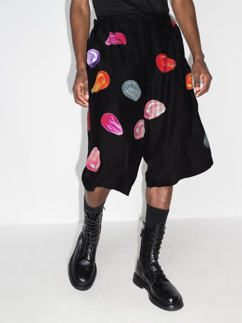 Tears Print Bermuda Shorts