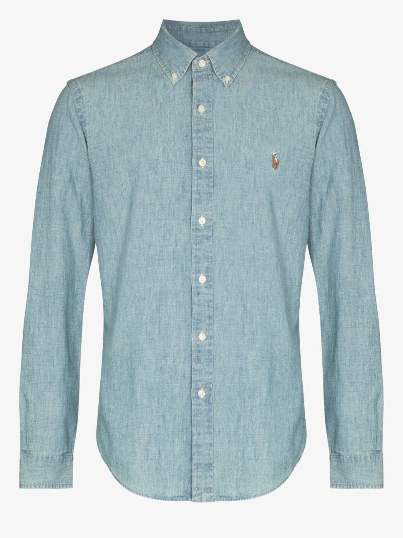 Polo Pony Embroidered Denim Shirt