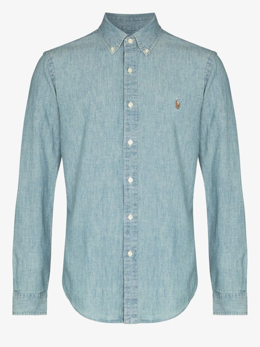 Polo Pony Embroidered Denim Shirt