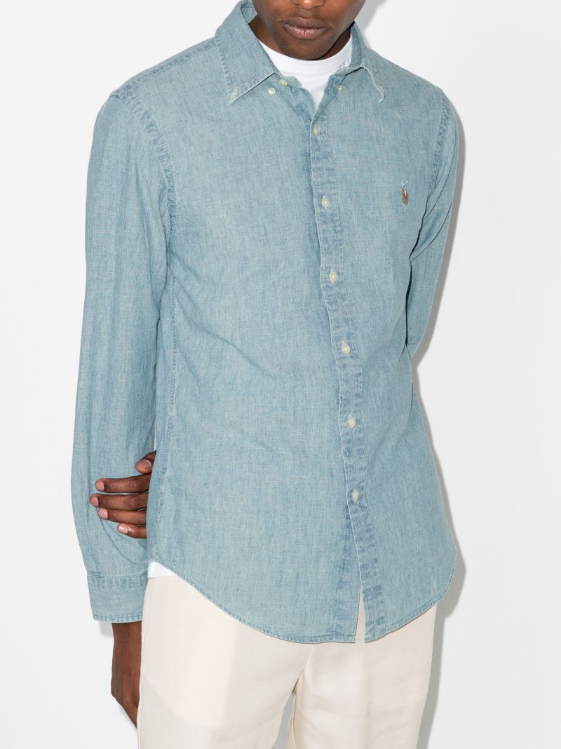 Polo Pony Embroidered Denim Shirt