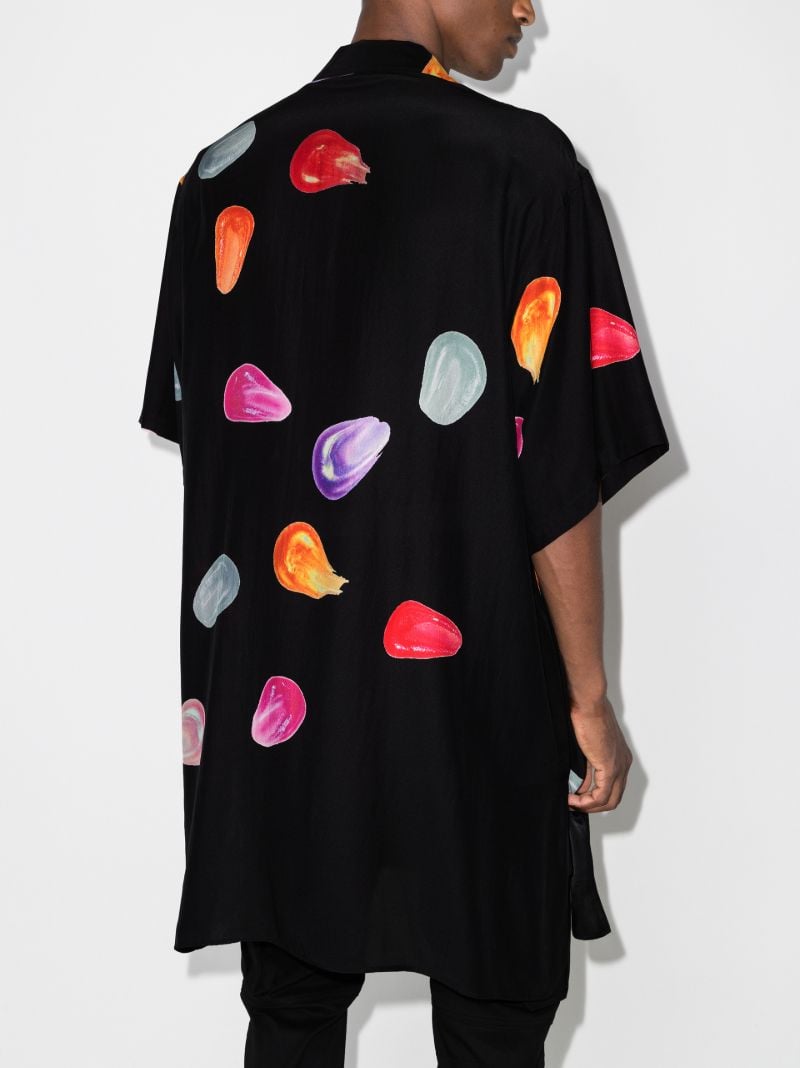Tears Print Silk Shirt