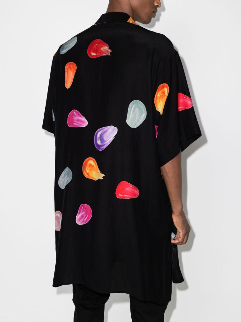 Tears Print Silk Shirt