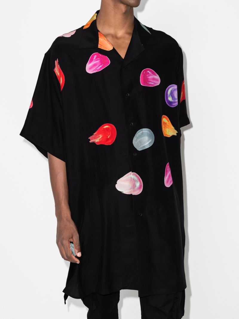 Tears Print Silk Shirt