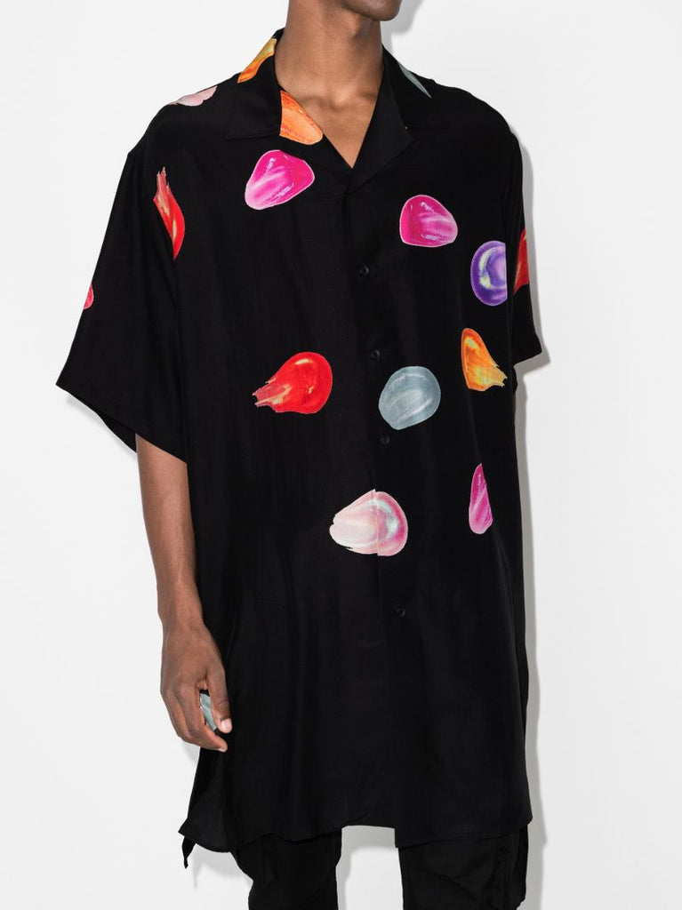Tears Print Silk Shirt