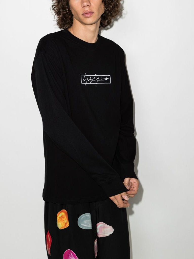 X New Era Logo Print Long Sleeve T-shirt