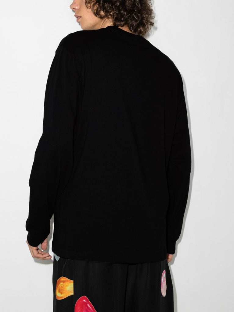 X New Era Logo Print Long Sleeve T-shirt