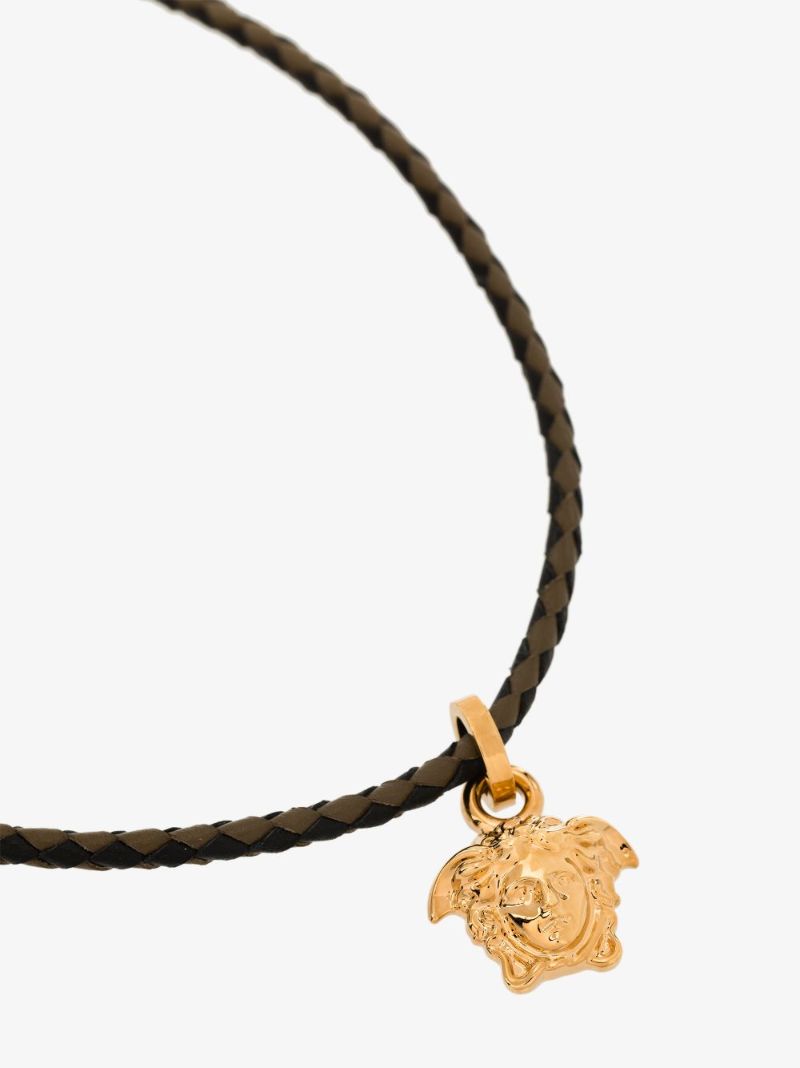 Black Medusa Leather Bracelet