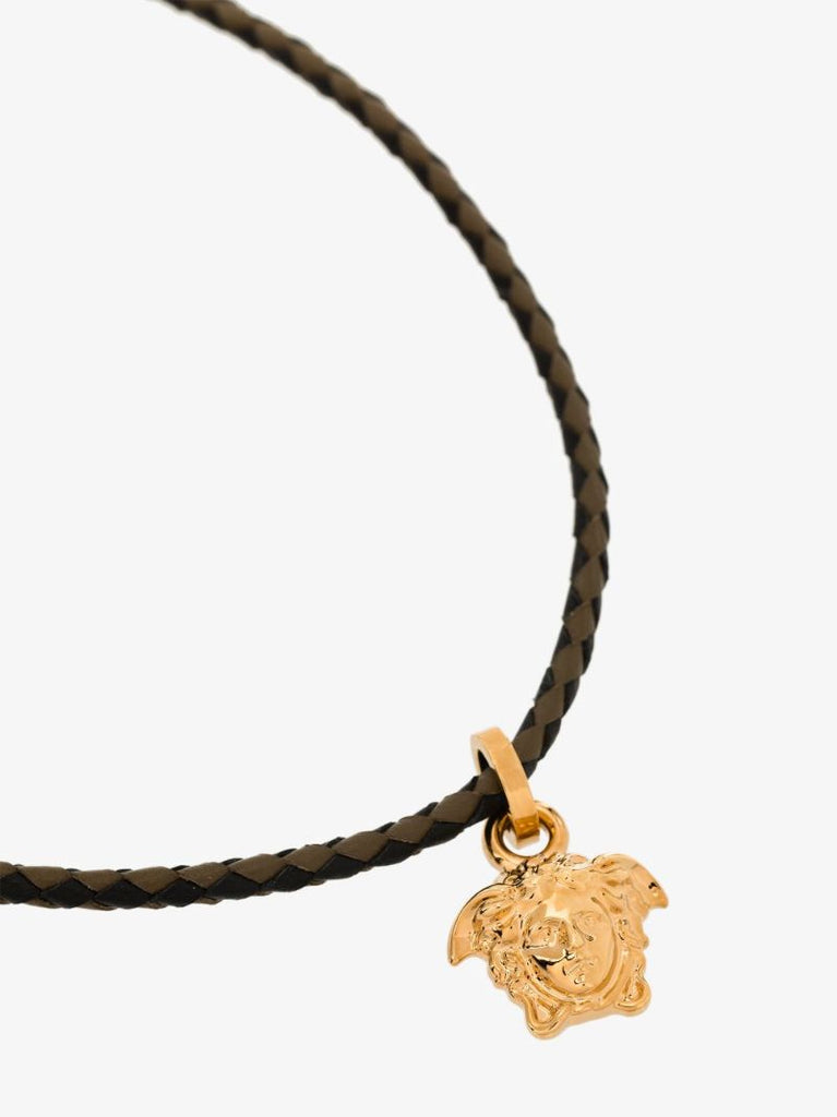 Black Medusa Leather Bracelet