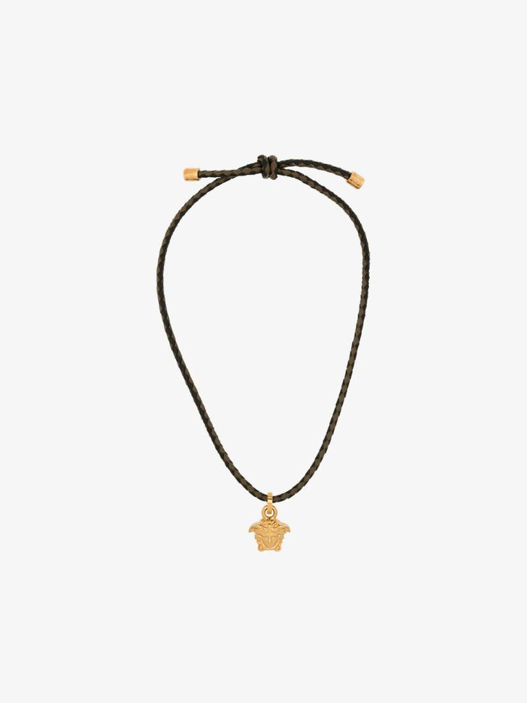Black Medusa Leather Bracelet