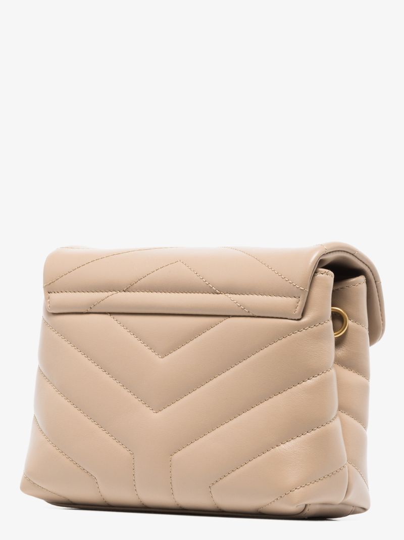 Neutral Loulou Toy Leather Shoulder Bag
