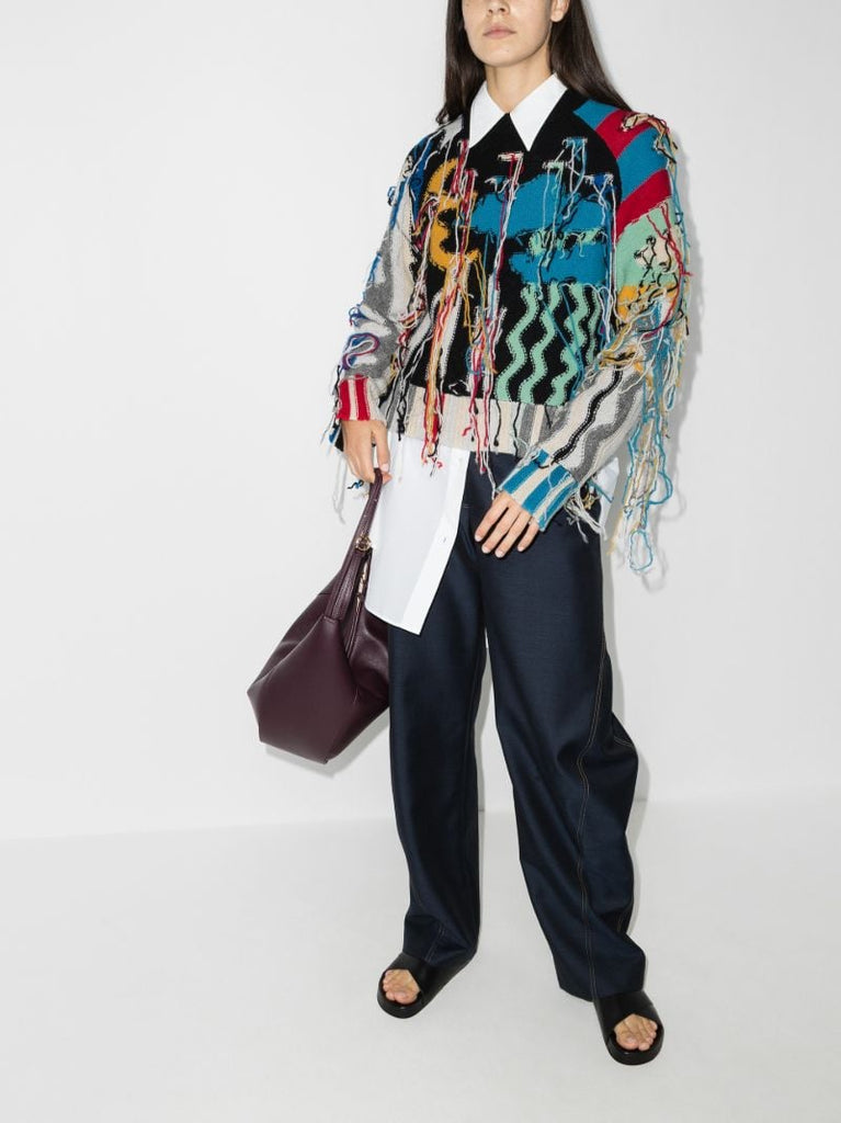 Guddle Graphic Tasselled Sweater
