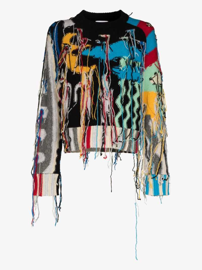 Guddle Graphic Tasselled Sweater