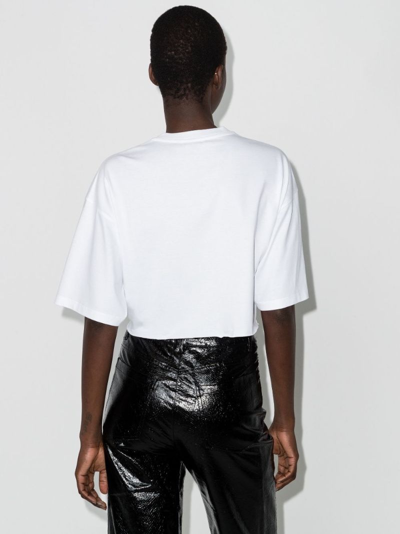 Cat Logo Cropped T-shirt