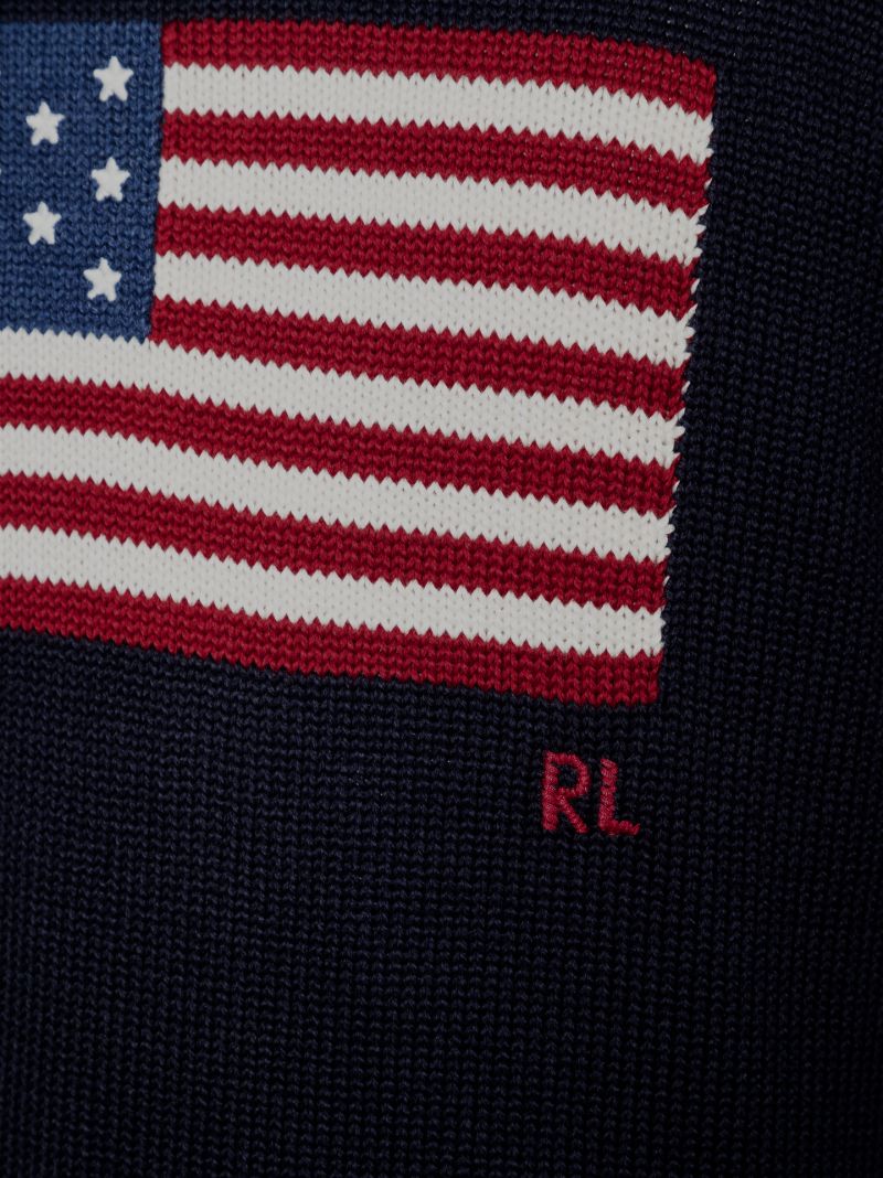 Flag Intarsia Knitted Sweater