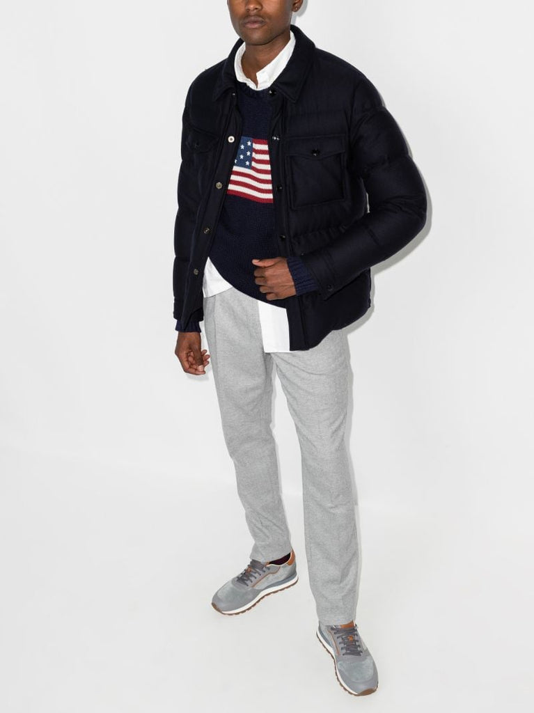 Flag Intarsia Knitted Sweater