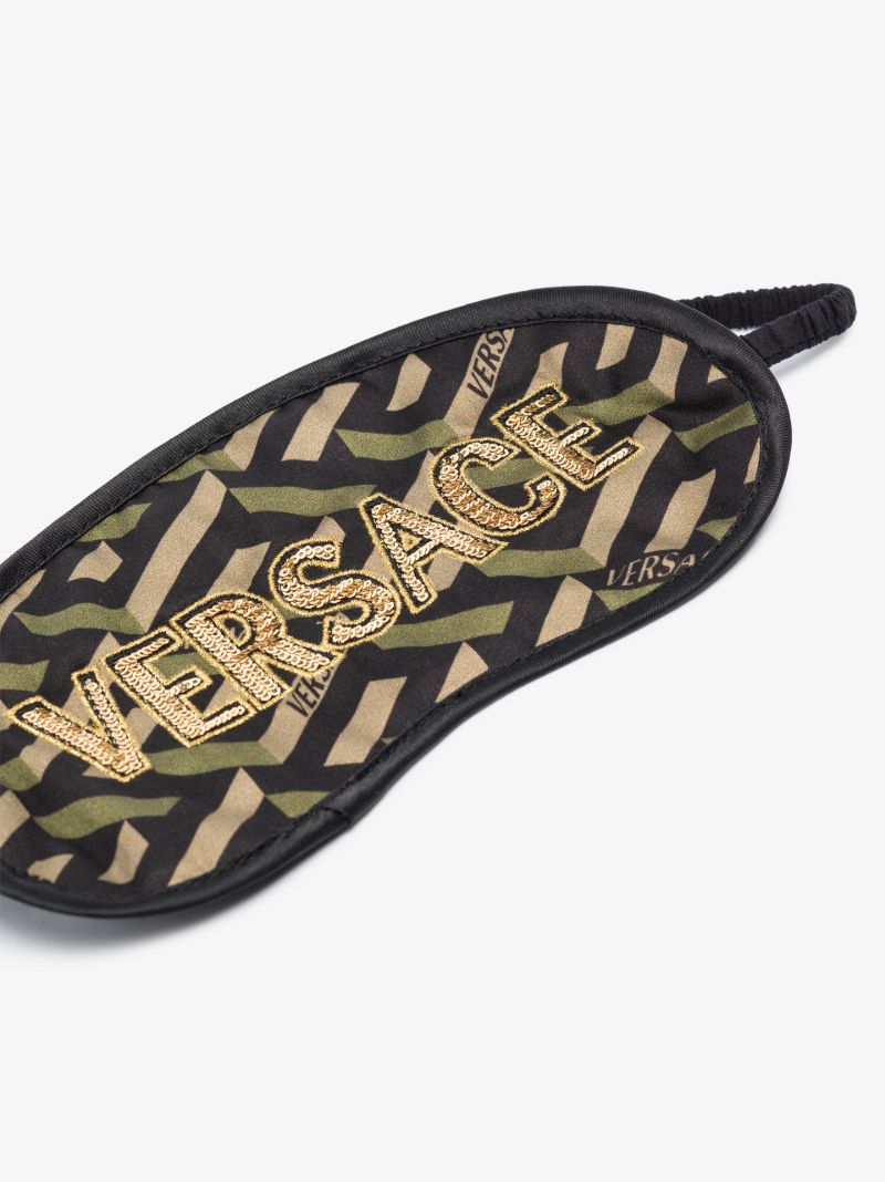 Multicoloured La Greca Print Eye Mask