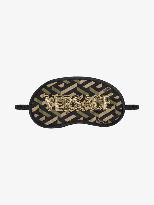 Multicoloured La Greca Print Eye Mask
