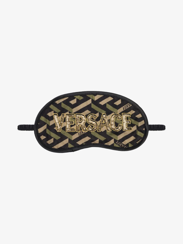 Multicoloured La Greca Print Eye Mask
