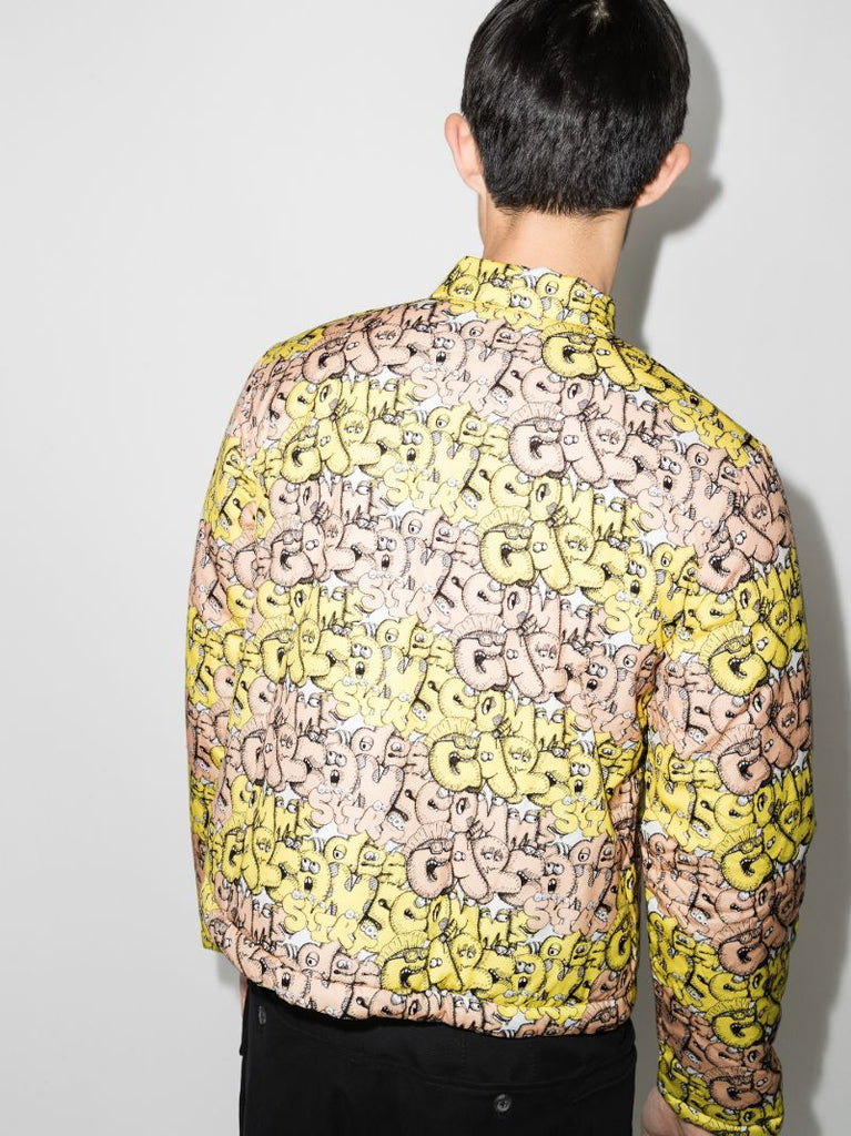 X Kaws Logo Print Jacket