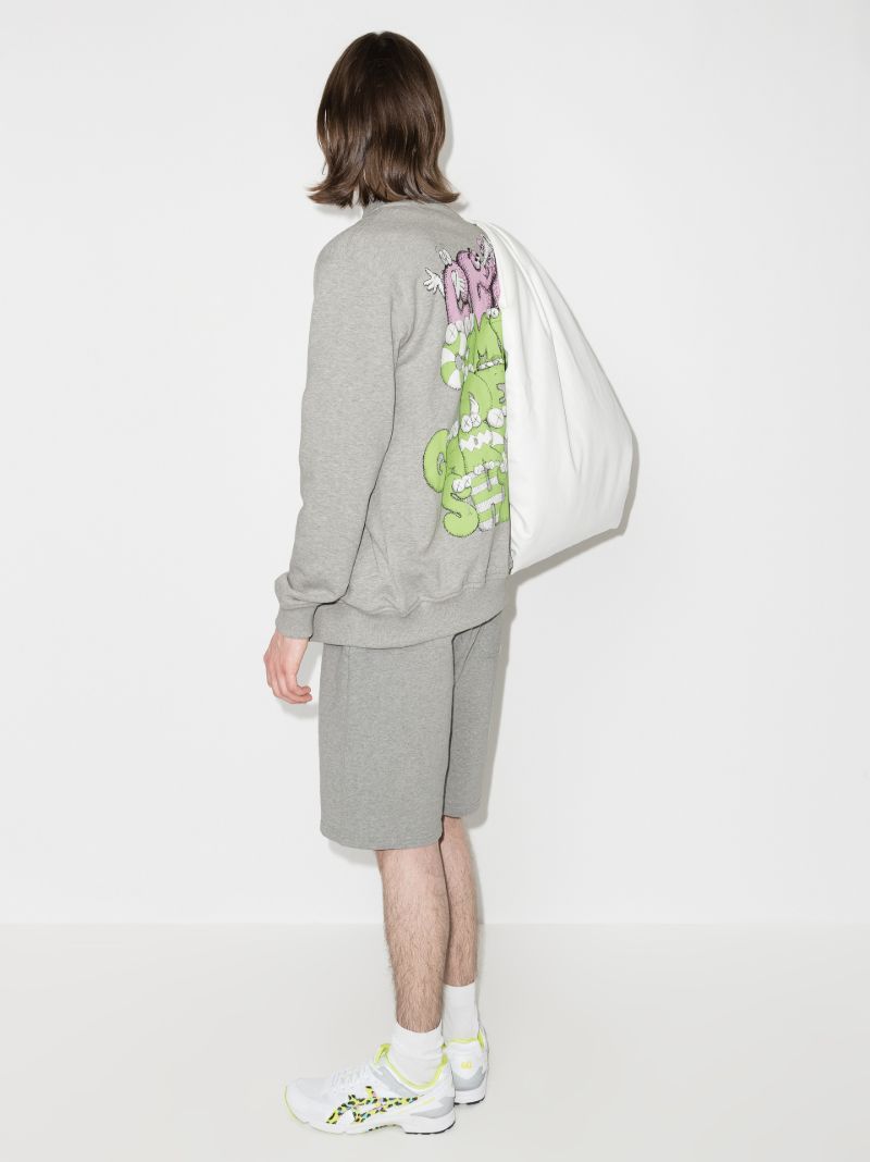 X Kaws Zip-up Sweatshirt