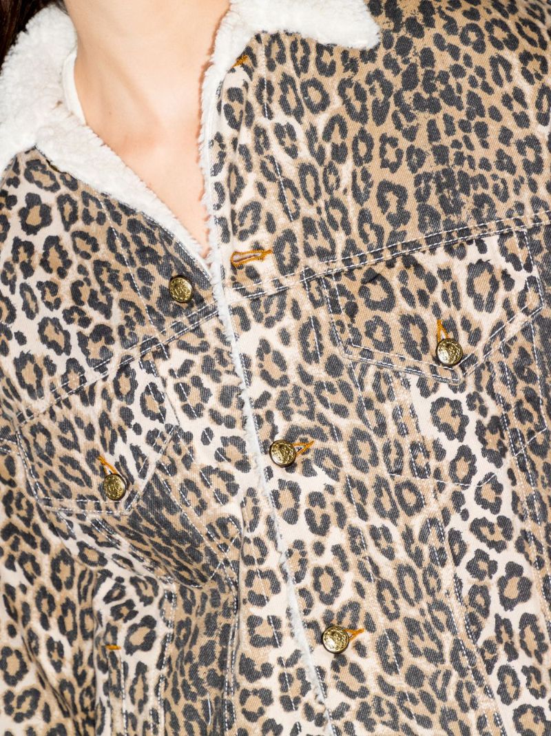 Lyle Leopard Print Oversized Coat
