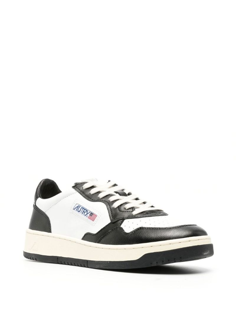 White Medalist Low-top Leather Sneakers