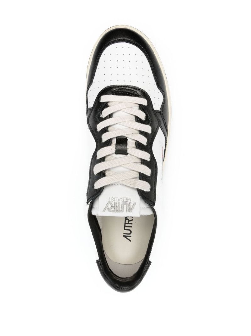 White Medalist Low-top Leather Sneakers