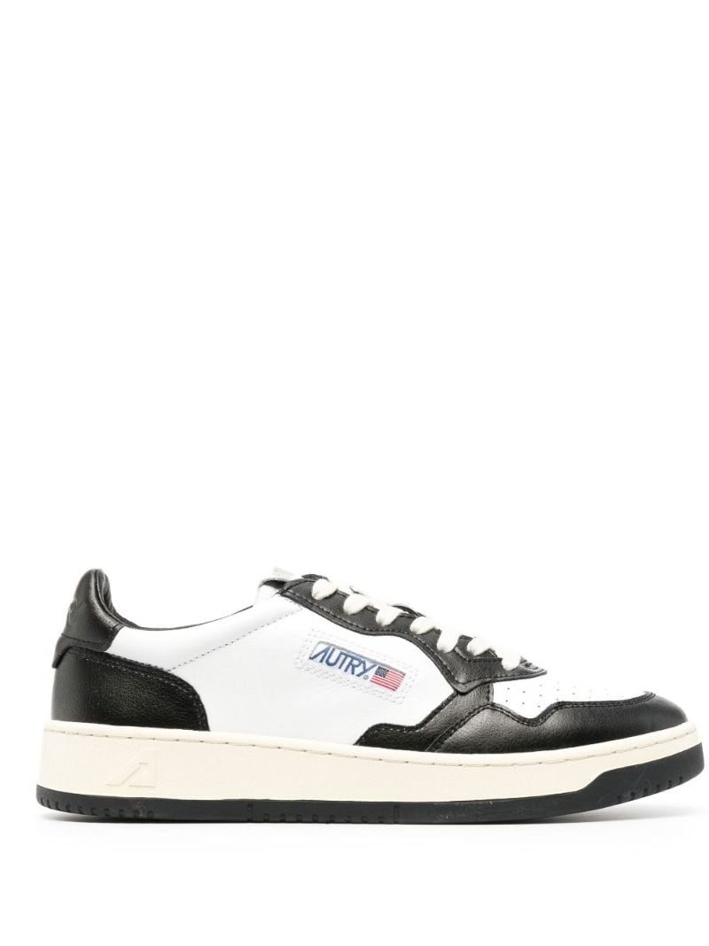 White Medalist Low-top Leather Sneakers