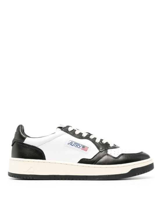 White Medalist Low-top Leather Sneakers