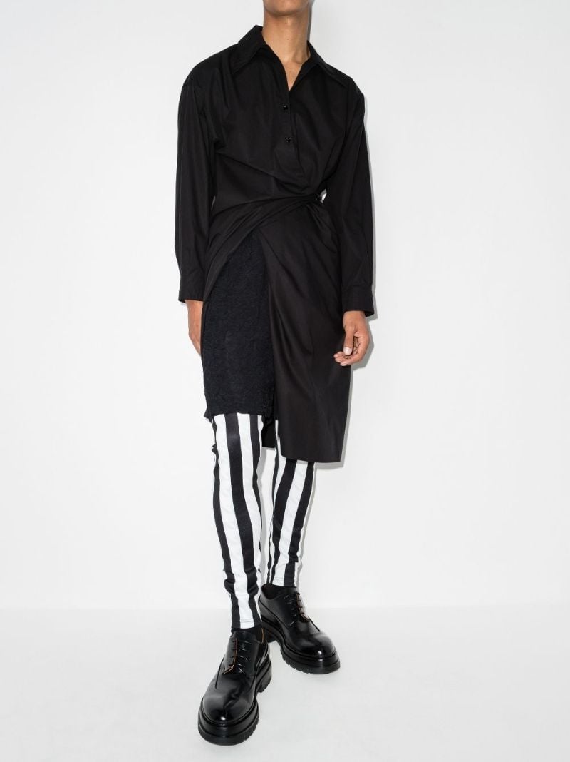 Stripe Skinny Trousers