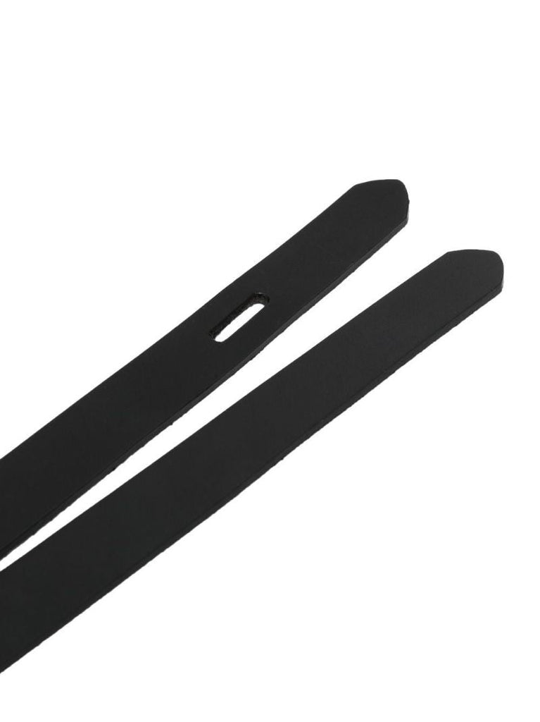 Black Leather Wrap Belt