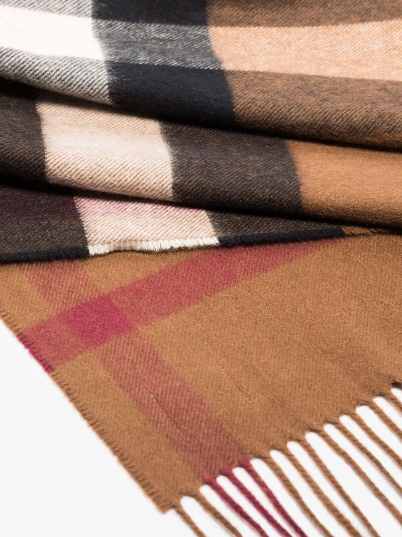 Brown House Check Cashmere Scarf