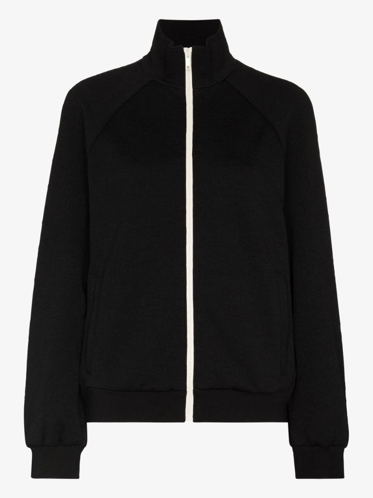 Embossed High Neck Track Jacket