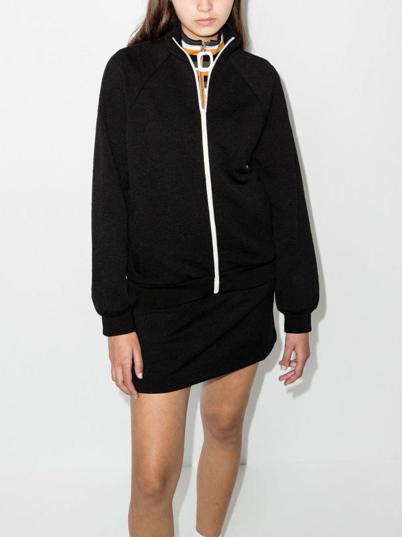 Embossed High Neck Track Jacket