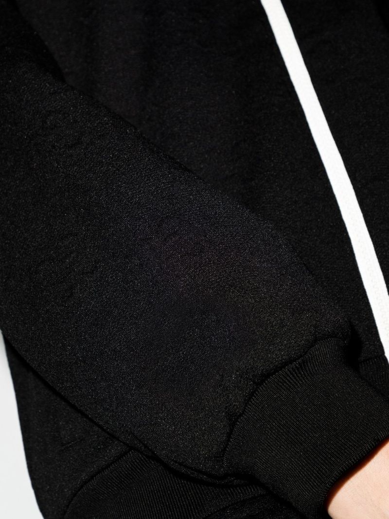 Embossed High Neck Track Jacket